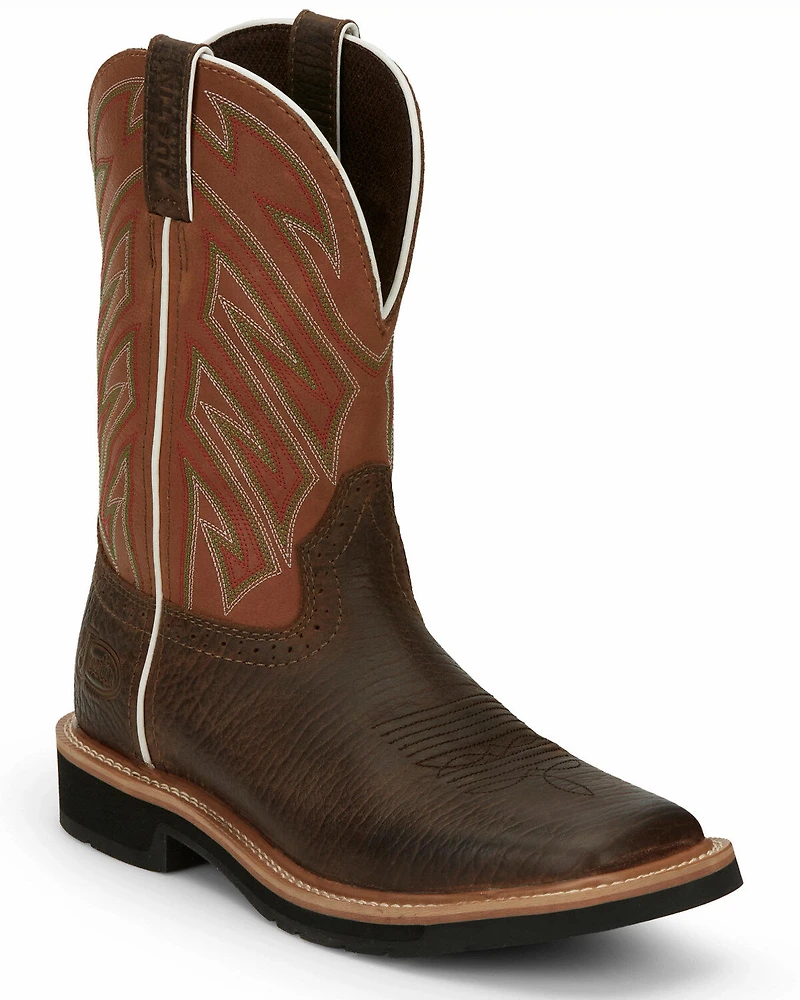 Justin Men's Electrician Western Work Boots - Soft Toe