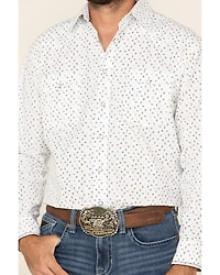Rough Stock By Panhandle Men's Picacho Southwest Geo Print Long Sleeve Western Shirt