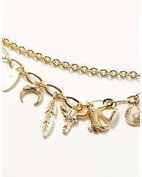 Shyanne Women's Golden Charm Layered Necklace