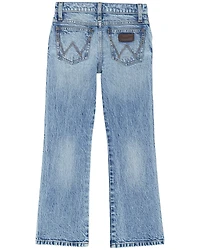 Wrangler Retro Boys' Jones Acid Wash Slim Bootcut Stretch Denim Jeans