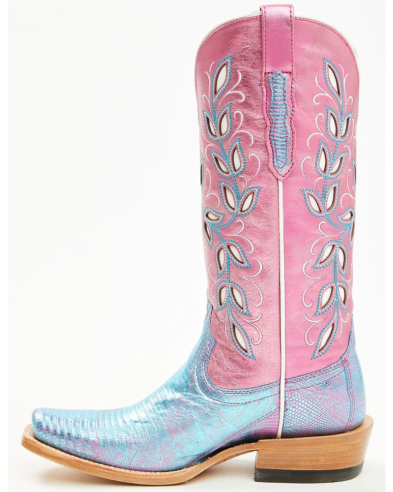 Ariat Women's Futurity Exotic Lizard Western Boots - Square Toe