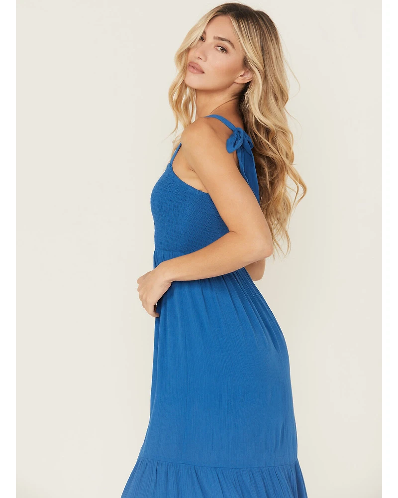 Shyanne Women's Solid Sleeveless Midi Dress