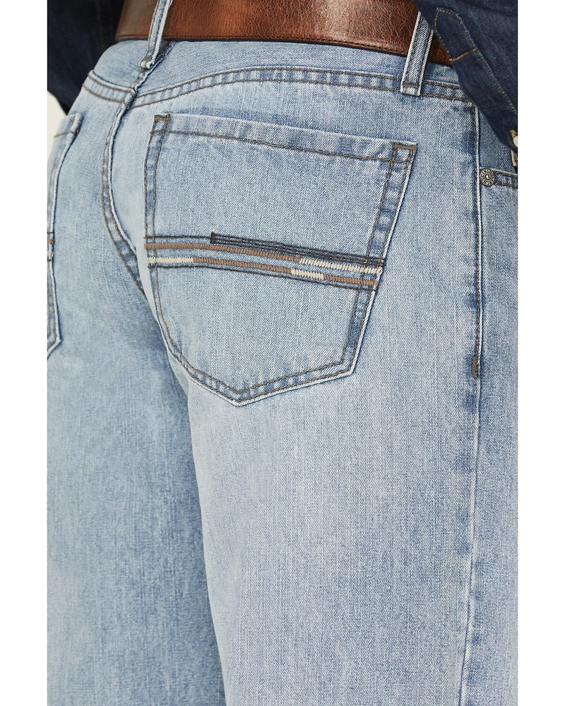 Cinch Men's Grant Light Wash Relaxed Bootcut Rigid Denim Jeans