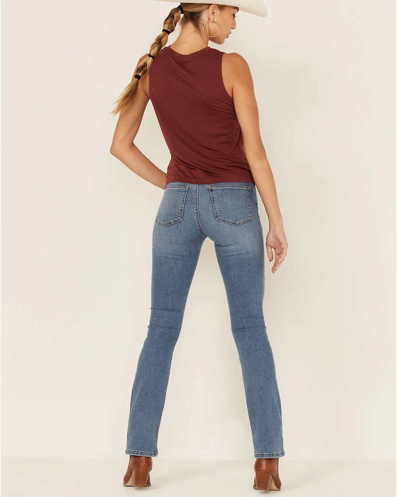 Lola Jeans Women's Light Wash High Rise Straight