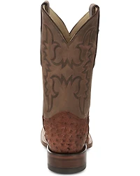 Justin Men's Full-Quill Ostrich Exotic Boot - Square Toe