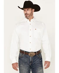 Ariat Men's Solid Twill Long Sleeve Western Shirt - Big & Tall
