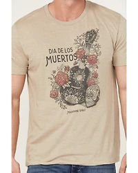 Moonshine Spirit Men's Skull Guitar Short Sleeve Graphic T-Shirt