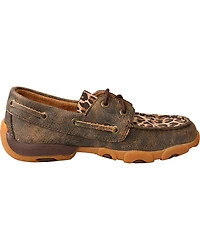 Twisted X Kids' Leopard Printed Moccasins