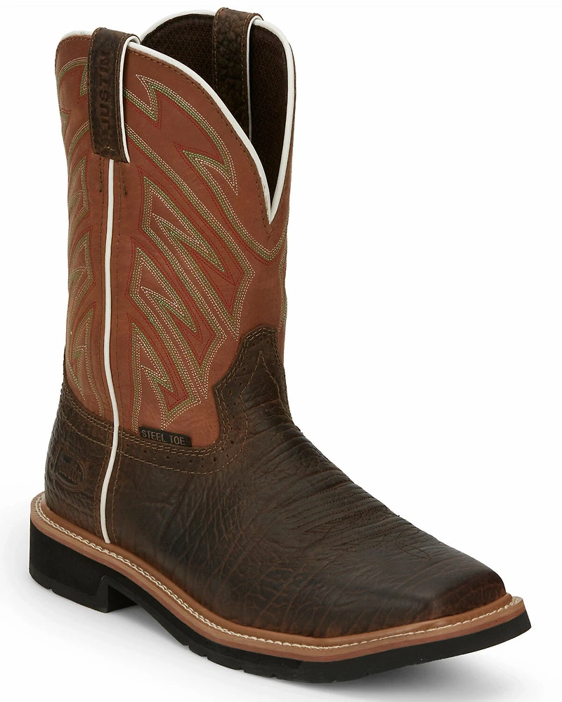 Justin Men's Electrician Western Work Boots - Steel Toe