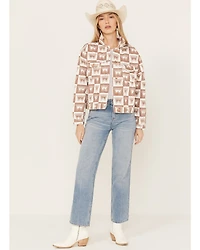 Wrangler Women's Heritage Signature Print Cut Off Jacket