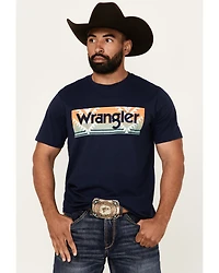 Wrangler Men's Boot Barn Exclusive Southwestern Box Logo Short Sleeve Graphic T-Shirt