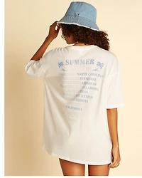 Billabong x Wrangler Women's Summer Tour Graphic Boyfriend Pocket Tee