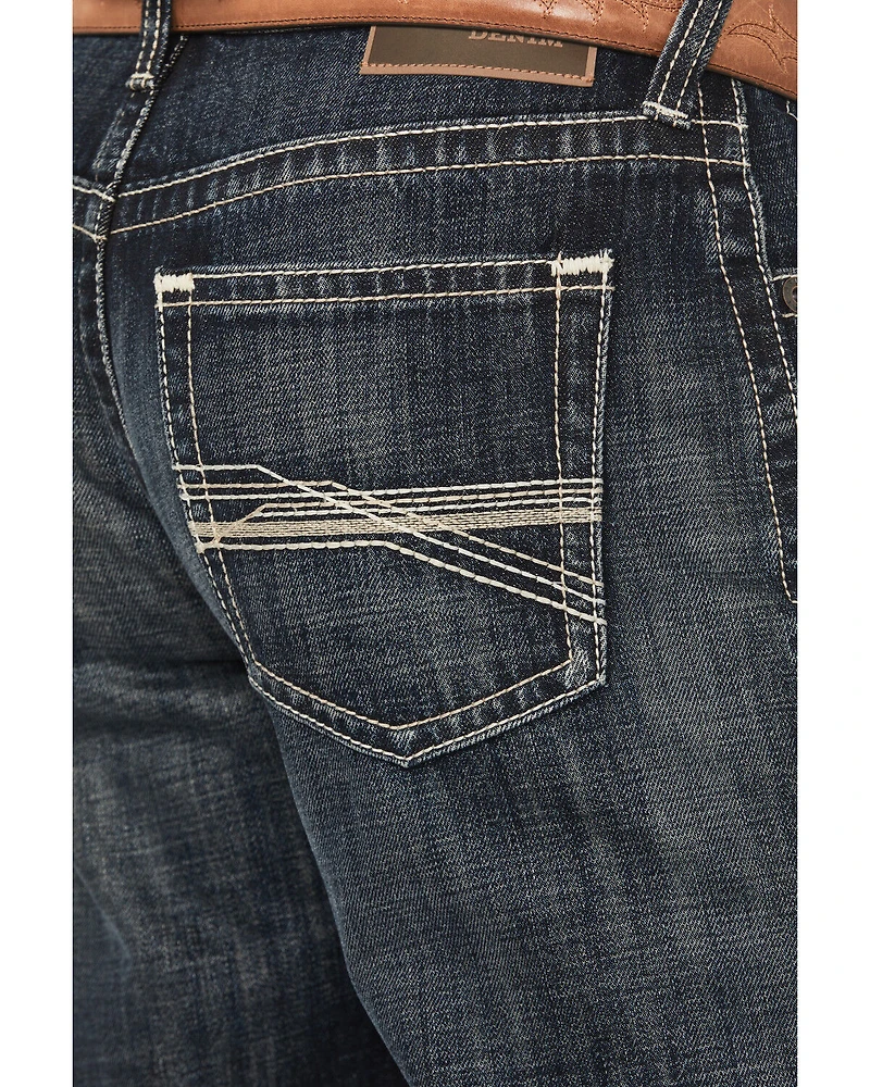 Ariat Men's Boot Barn Exclusive Bart Keith Dark Wash Relaxed Bootcut Denim Jeans