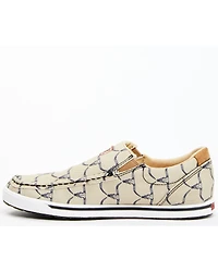 Twisted X Women's Steerhead Skull Print Slip-On Casual Shoe - Moc Toe