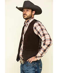 Roper Men's Suede Buckle Tie Vest