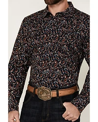 Cody James Men's Take Flight Paisley Print Long Sleeve Snap Western Shirt