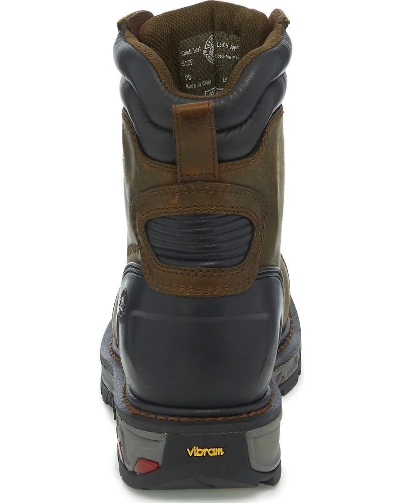 Justin Men's Warhawk Waterproof 8" Work Boots - Composite Toe
