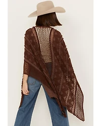 Shyanne Women's Chevron Tassel Chenille Shawl
