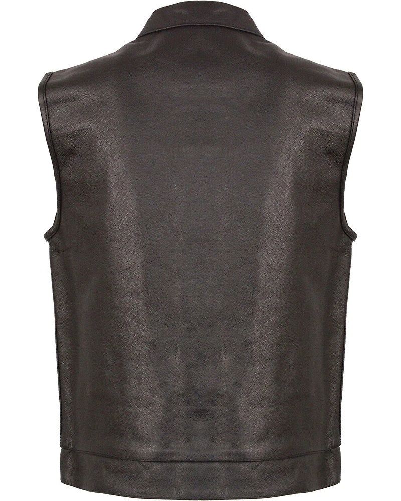 Milwaukee Leather Men's Open Neck Club Style Vest