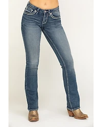 Shyanne Women's Medium Basic Bootcut Stretch Jeans