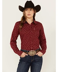 Ariat Women's Conversation Print Long Sleeve Button-Down Western Shirt
