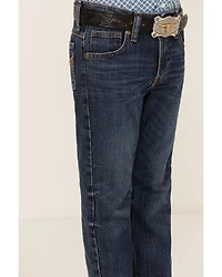 Wrangler 20X Little Boys' Barksdale Dark Wash Vintage Bootcut Stretch Denim Jeans