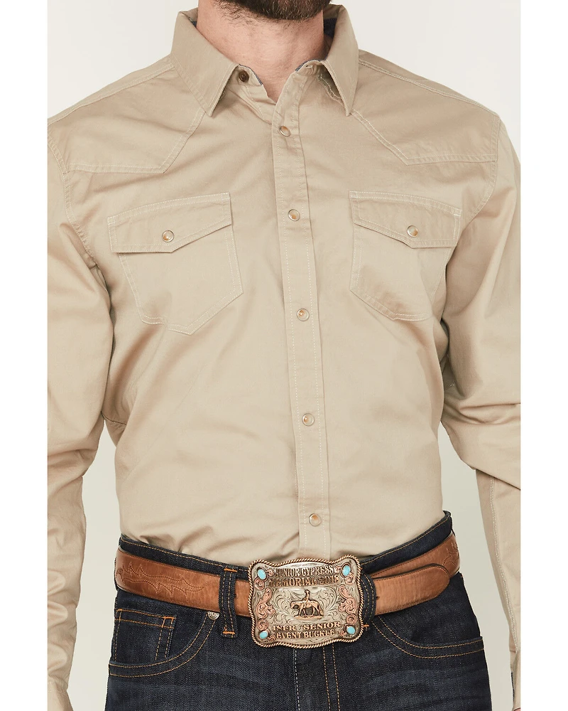 Cody James Men's Threadstone Solid Long Sleeve Snap Western Shirt