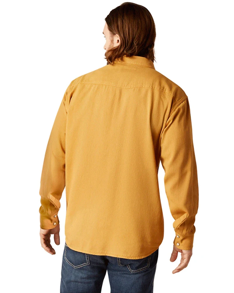 Ariat Men's Jurlington Retro Fit Solid Long Sleeve Snap Western Shirt