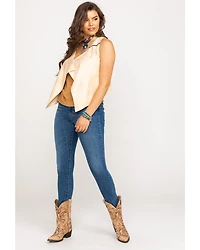 Shyanne Women's Faux Suede Fringe Vest