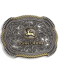 Montana Silversmiths Men's John Deere Scalloped Duo Belt Buckle