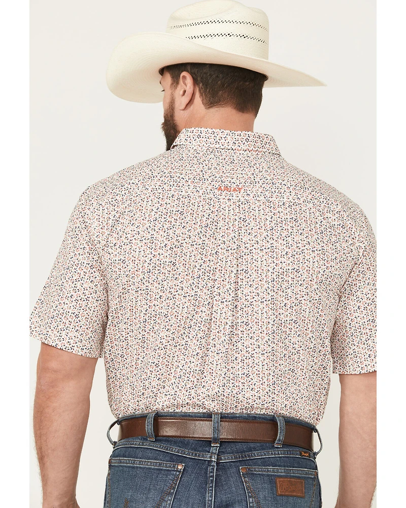 Ariat Men's Chapman Printed Short Sleeve Button-Down Western Shirt - Tall