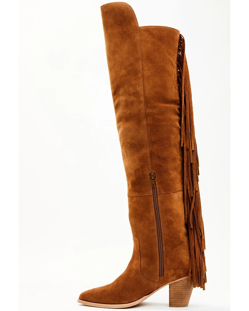 Shyanne Women's Gypset Over The Knee Western Boots - Round Toe