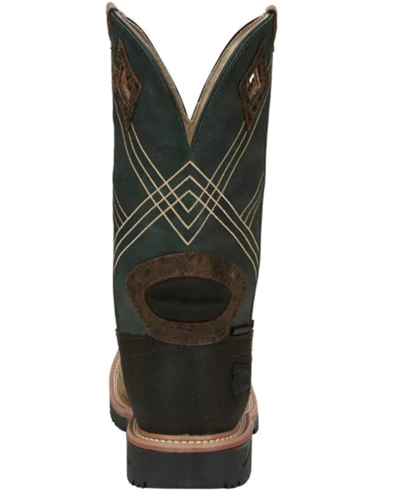 Justin Men's Dalhart Waterproof Western Work Boots - Nano Composite Toe