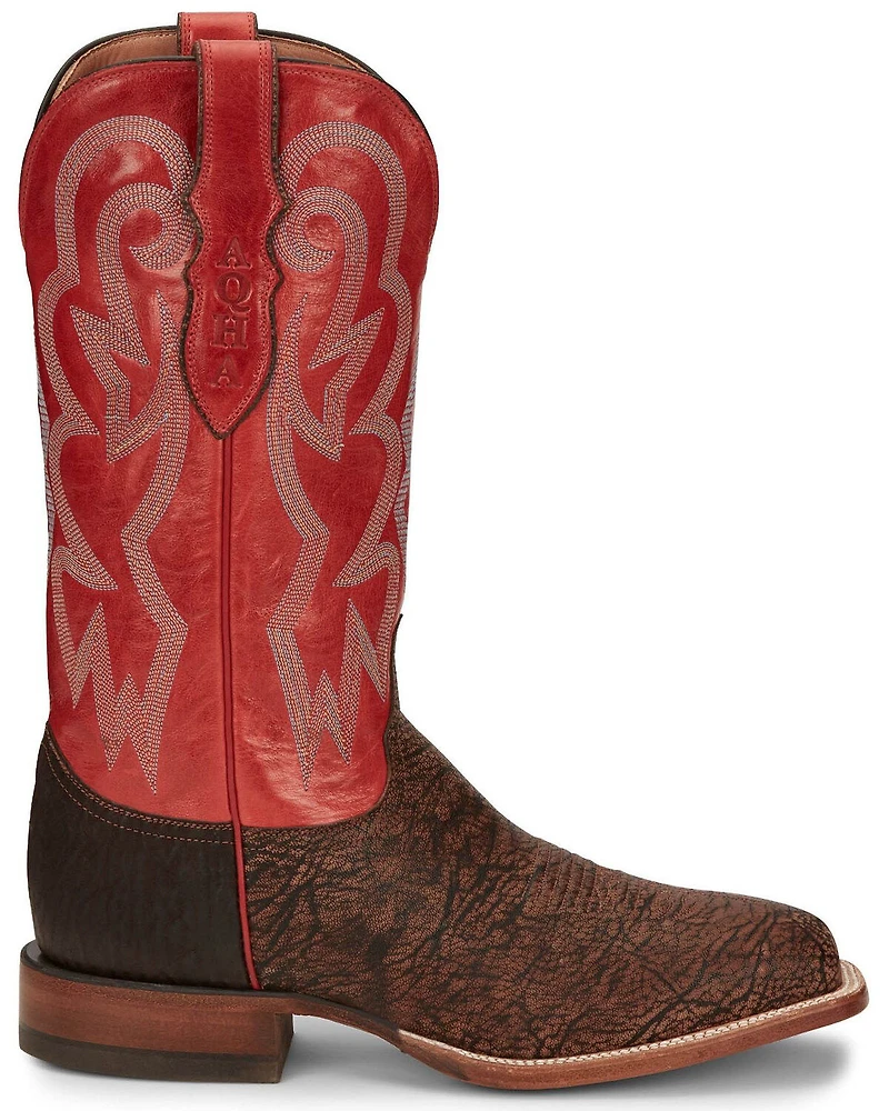 Justin Men's Mingus Walnut Western Boots - Broad Square Toe