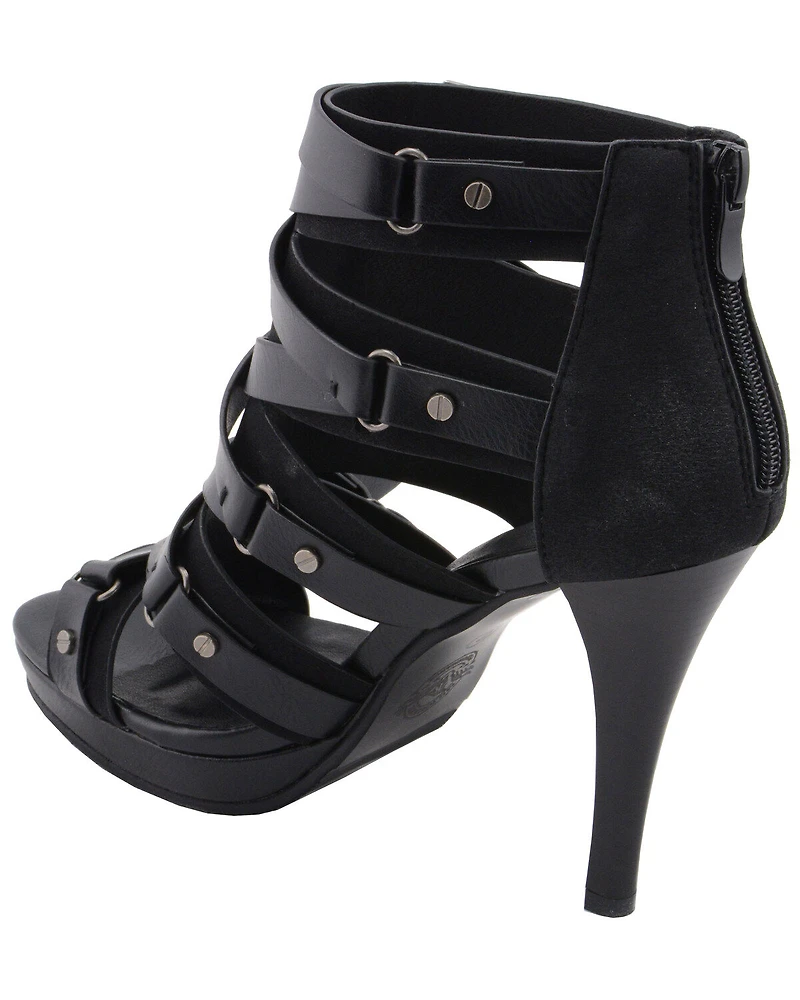 Milwaukee Performance Women's Ankle Strap Stiletto Sandals