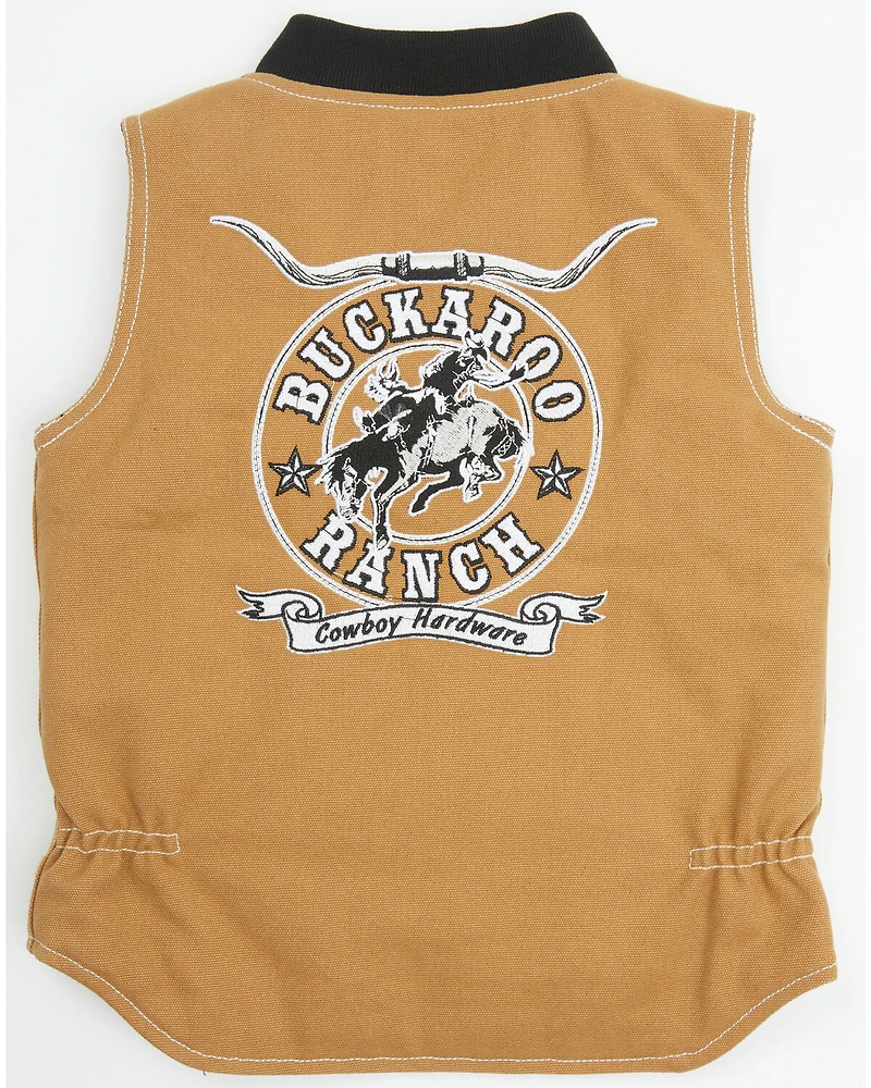 Cowboy Hardware Toddler Boys' Buckaroo Ranch Canvas Vest