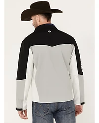 Hooey Men's Color Block Southwestern Print Softshell Jacket