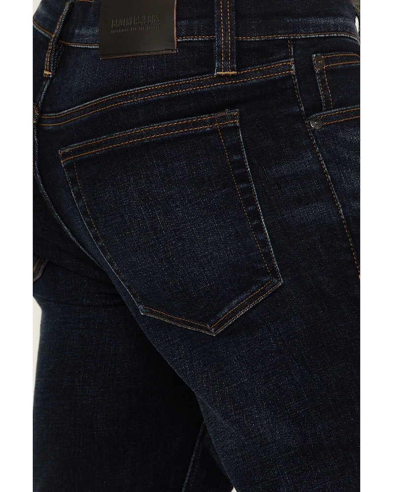 Brothers and Sons Men's Cochise Wash Tucker Slim Straight Stretch Denim Jeans