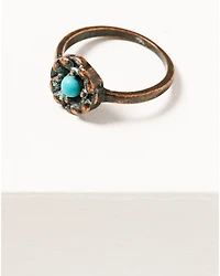 Shyanne Women's Bronze & Turquoise 4-Piece Ring Set