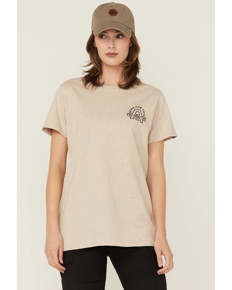 Ariat Women's Rebar Born For This Short Sleeve Graphic Work Tee