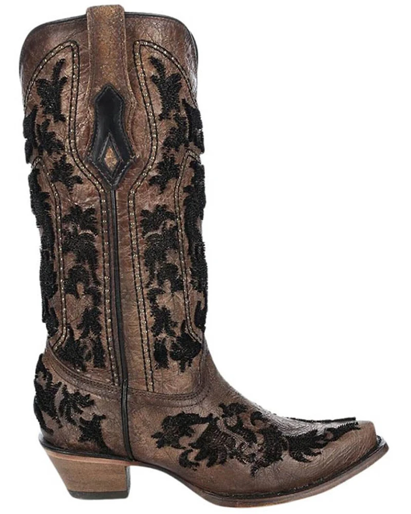Corral Women's Crackled Bristle Western Boots - Snip Toe