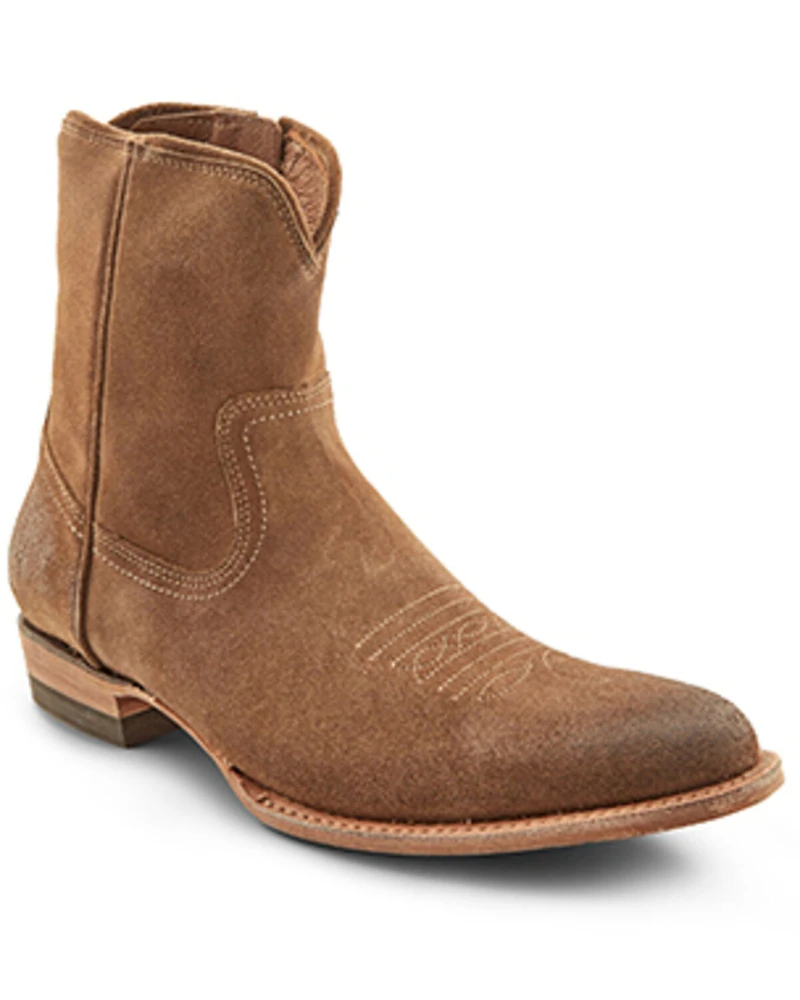 Frye Men's Austin Inside Zip Roughout Ankle Boots - Round Toe