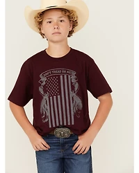 Cody James Boys' Tread Flag Print Short Sleeve Graphic T-Shirt