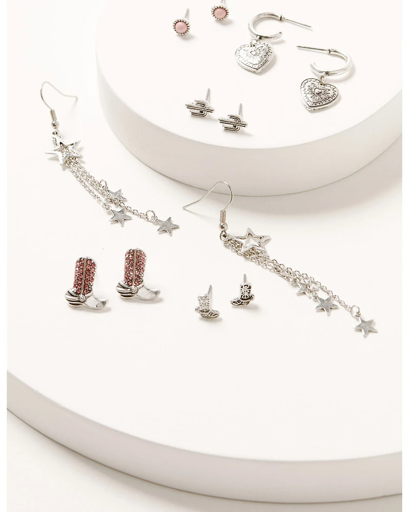 Shyanne Women's Disco Cowgirl Earring Set - 6 Piece