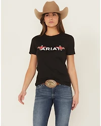 Ariat Women's Boot Barn Exclusive Rosa Logo Short Sleeve Graphic Tee
