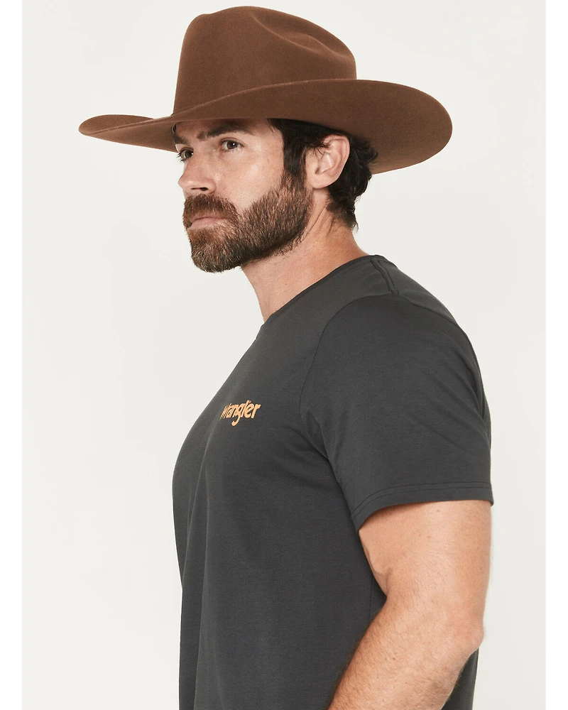 Wrangler Men's Neon Cowboy Short Sleeve Graphic T-Shirt