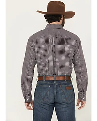 Cinch Men's Floral Print Long Sleeve Button-Down Stretch Western Shirt
