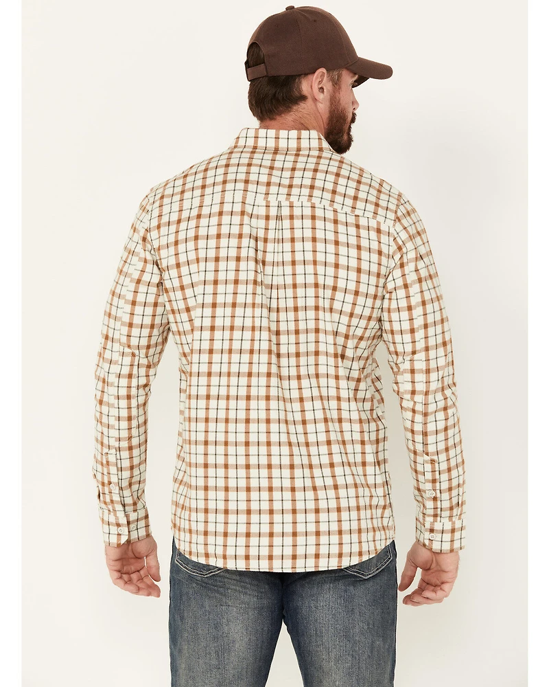 Brothers and Sons Men's Archer Plaid Print Long Sleeve Button Down Shirt