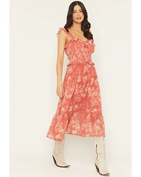 Ash & Violet Women's Floral Print Midi Dress