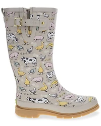 Western Chief Women's Farmhouse Tall Rain Boots - Round Toe